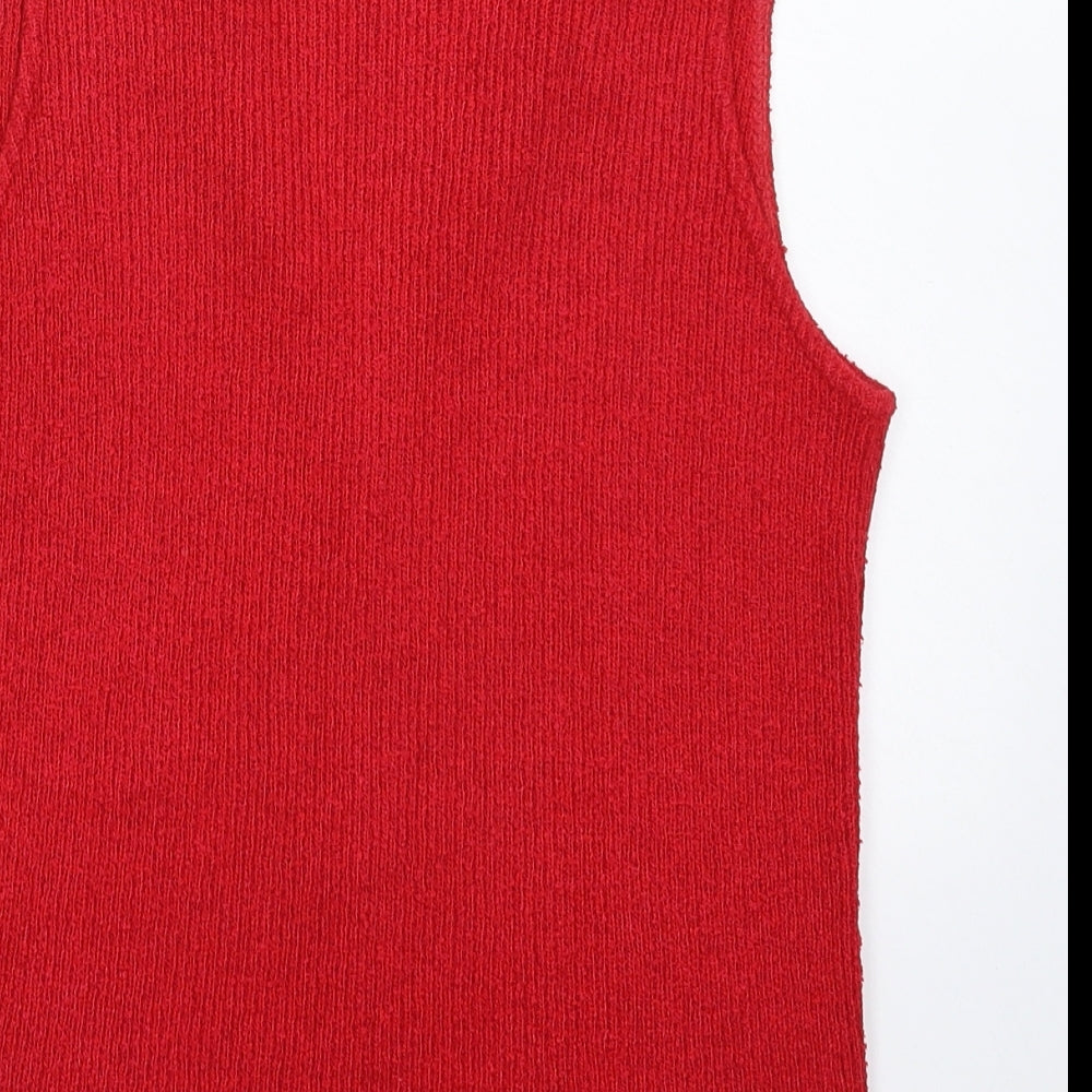 George Womens Pink  Knit Vest Jumper Size 14
