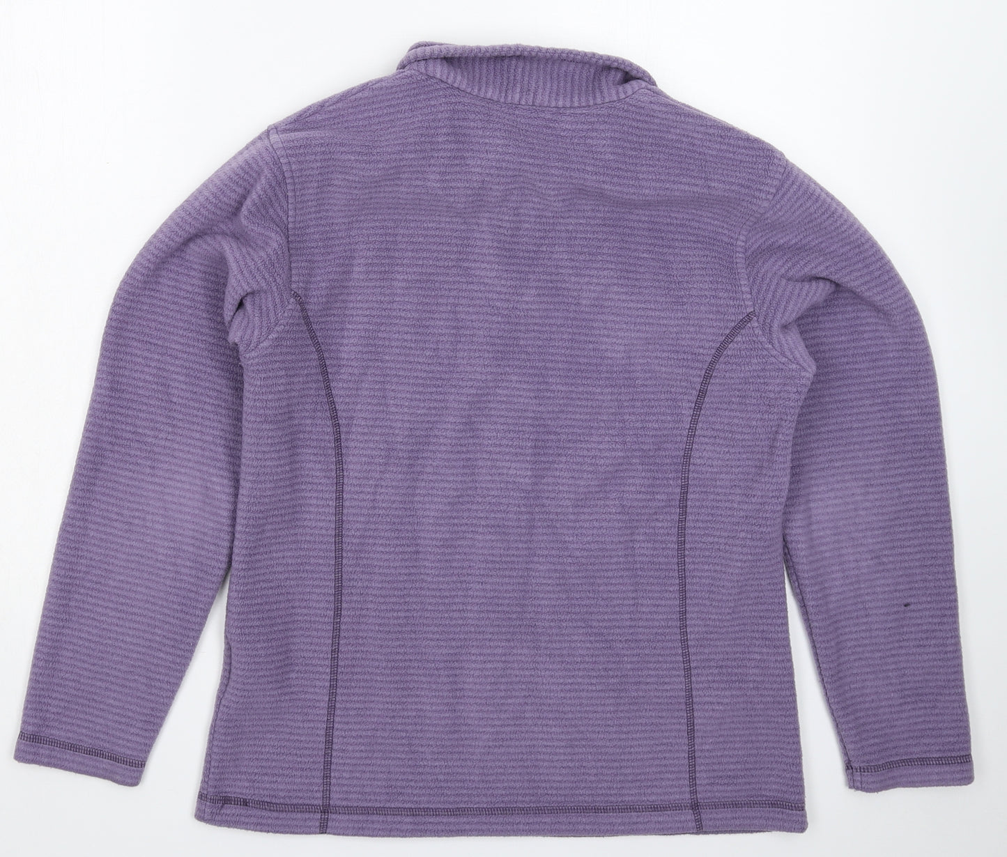 Regatta Womens Purple Striped Fleece Jacket  Size 10