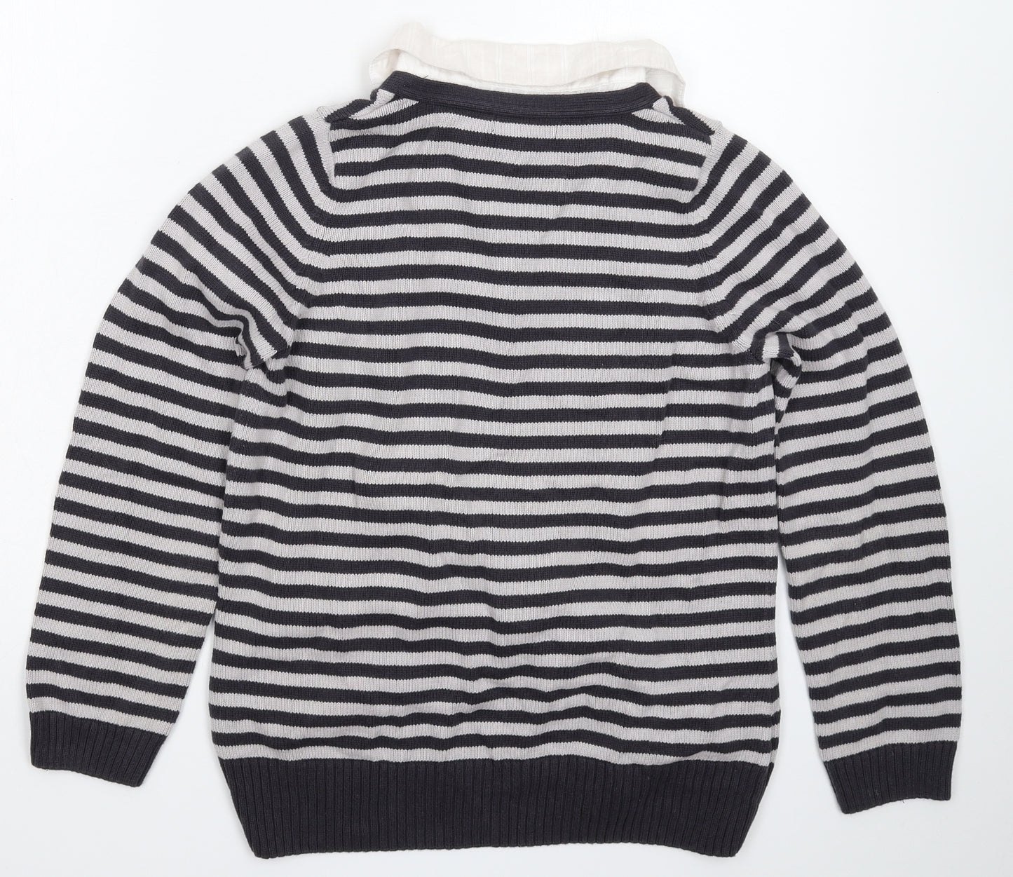 Marks and Spencer Womens Multicoloured Striped Knit Pullover Jumper Size 14