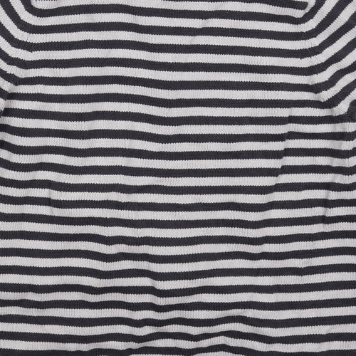 Marks and Spencer Womens Multicoloured Striped Knit Pullover Jumper Size 14