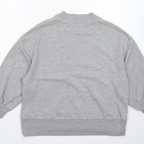 ASOS Womens Grey   Pullover Sweatshirt Size 10  - Oversized