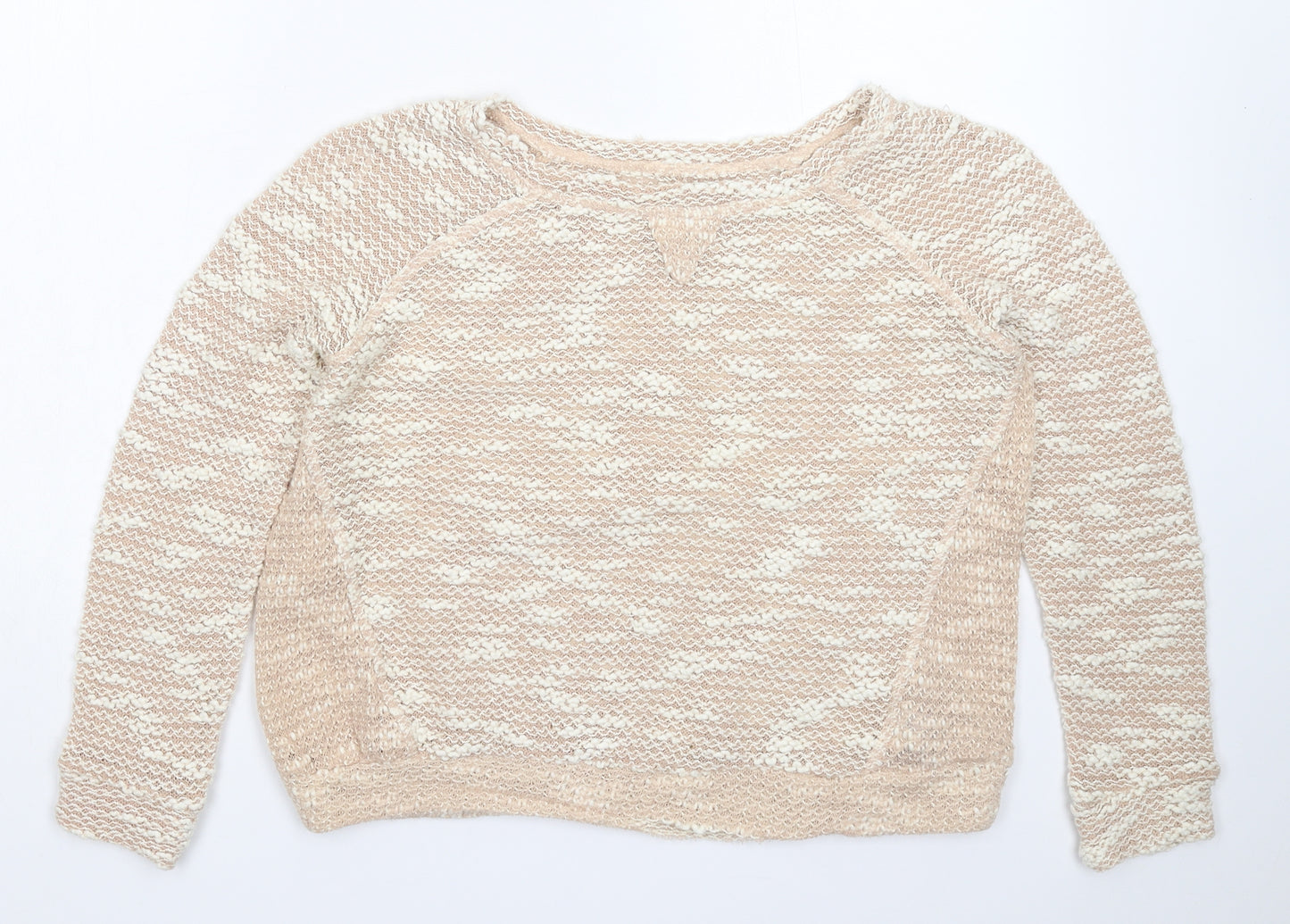 New Look Womens Beige  Knit Pullover Jumper Size 8