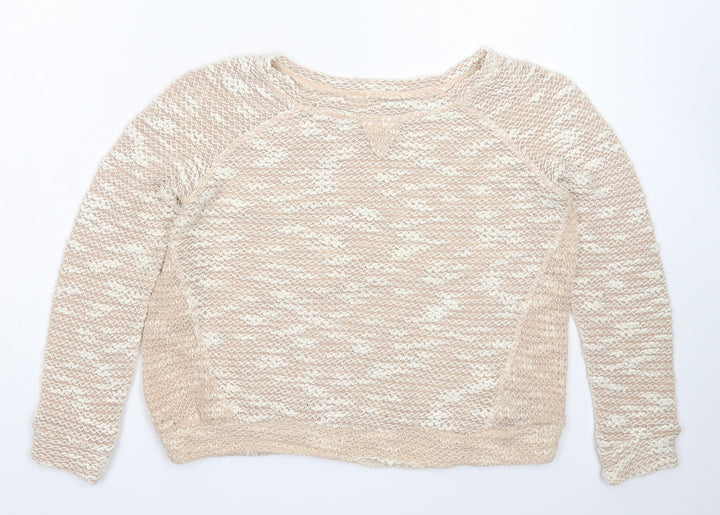 New Look Womens Beige  Knit Pullover Jumper Size 8