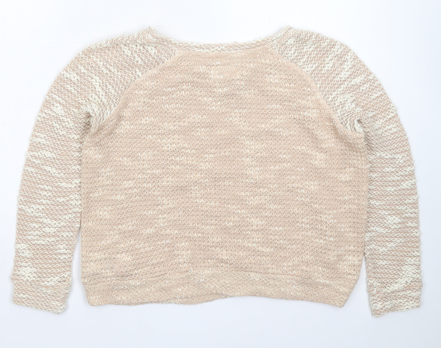 New Look Womens Beige  Knit Pullover Jumper Size 8