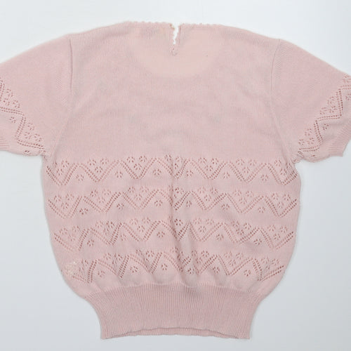 Shangai Womens Pink   Pullover Jumper Size L