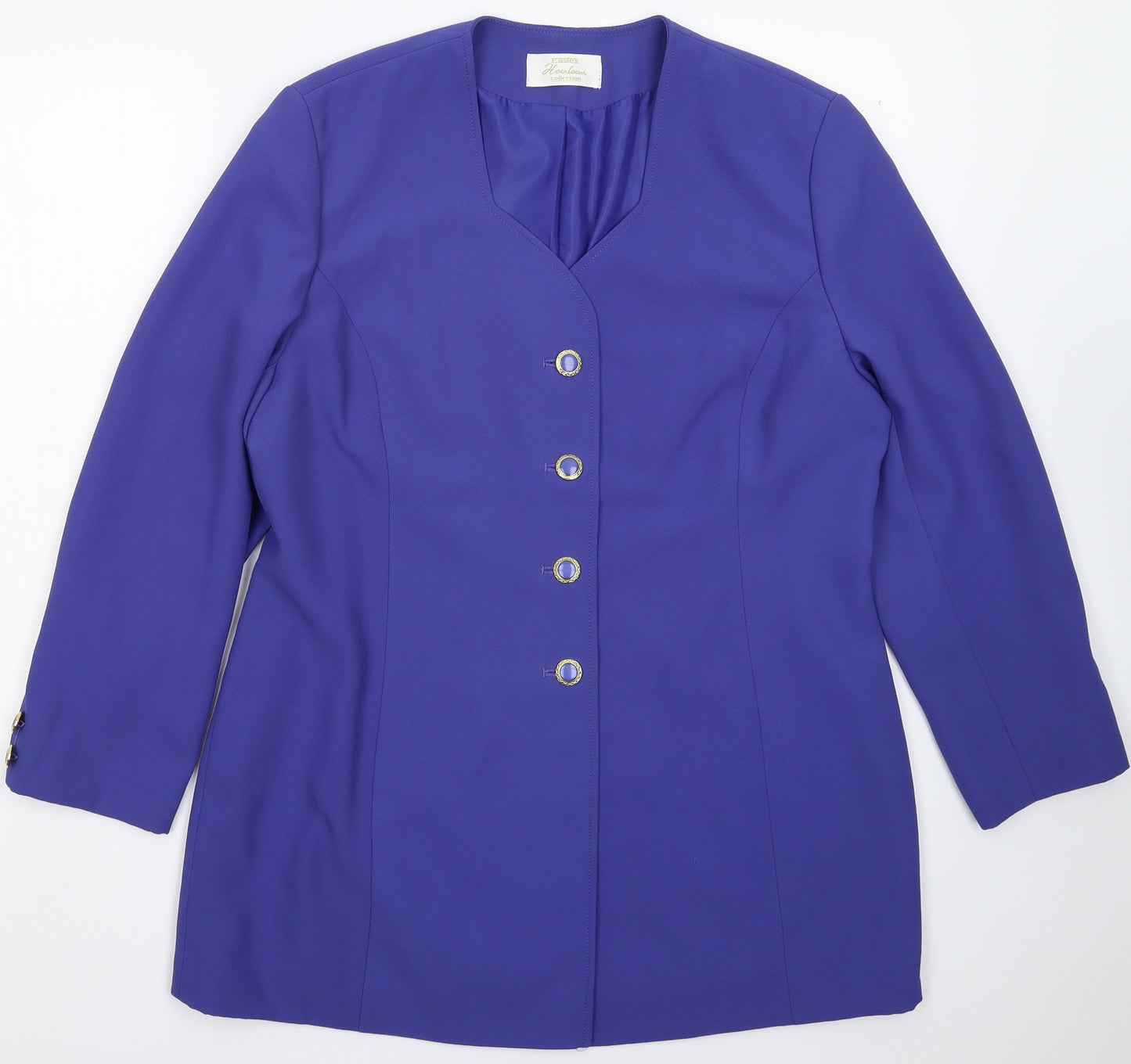 Eastex Womens Blue   Jacket Suit Jacket Size 16