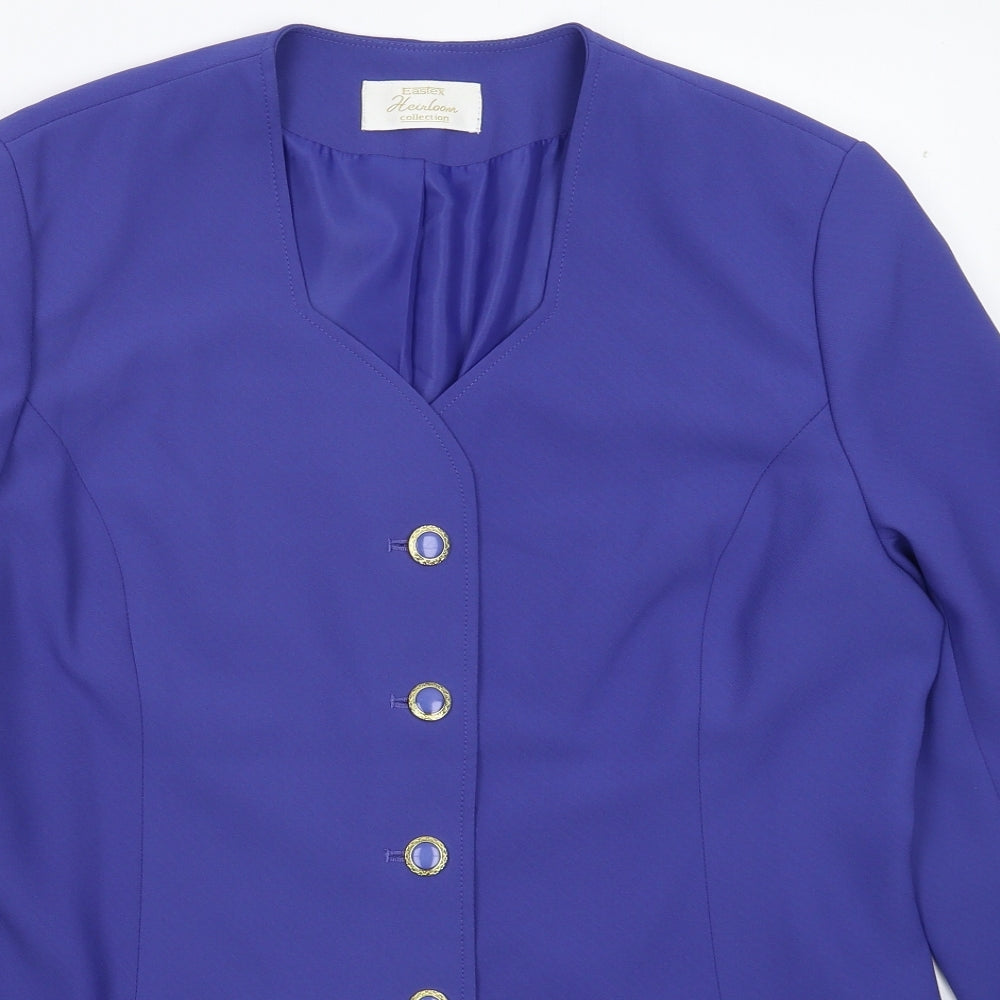 Eastex Womens Blue   Jacket Suit Jacket Size 16