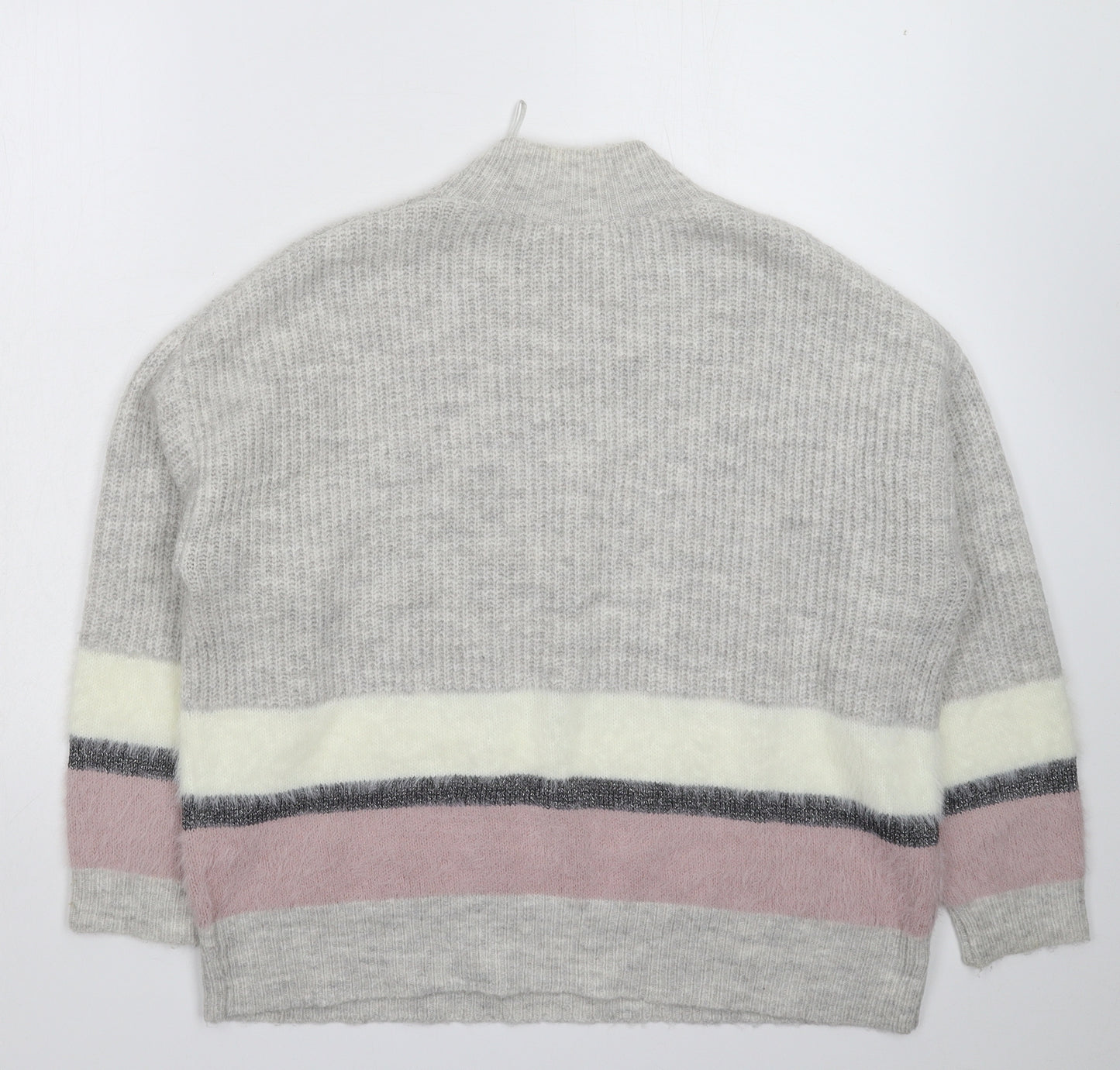 TU Womens Grey  Knit Pullover Jumper Size 14