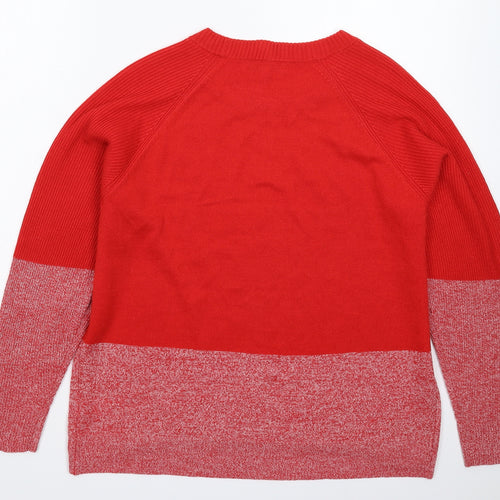NEXT Womens Red  Knit Pullover Jumper Size M