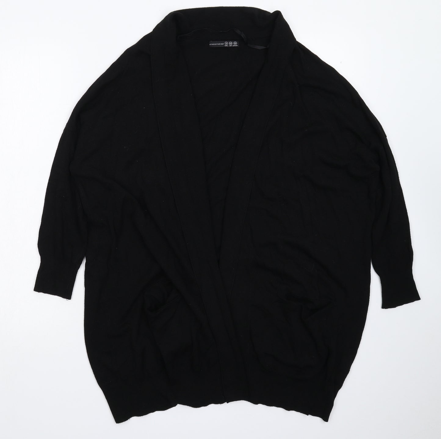 Atmosphere Womens Black  Knit Cardigan Jumper Size 14