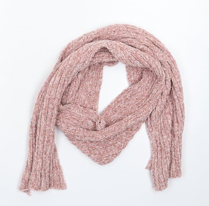 Preworn Womens Pink  Knit  Scarf
