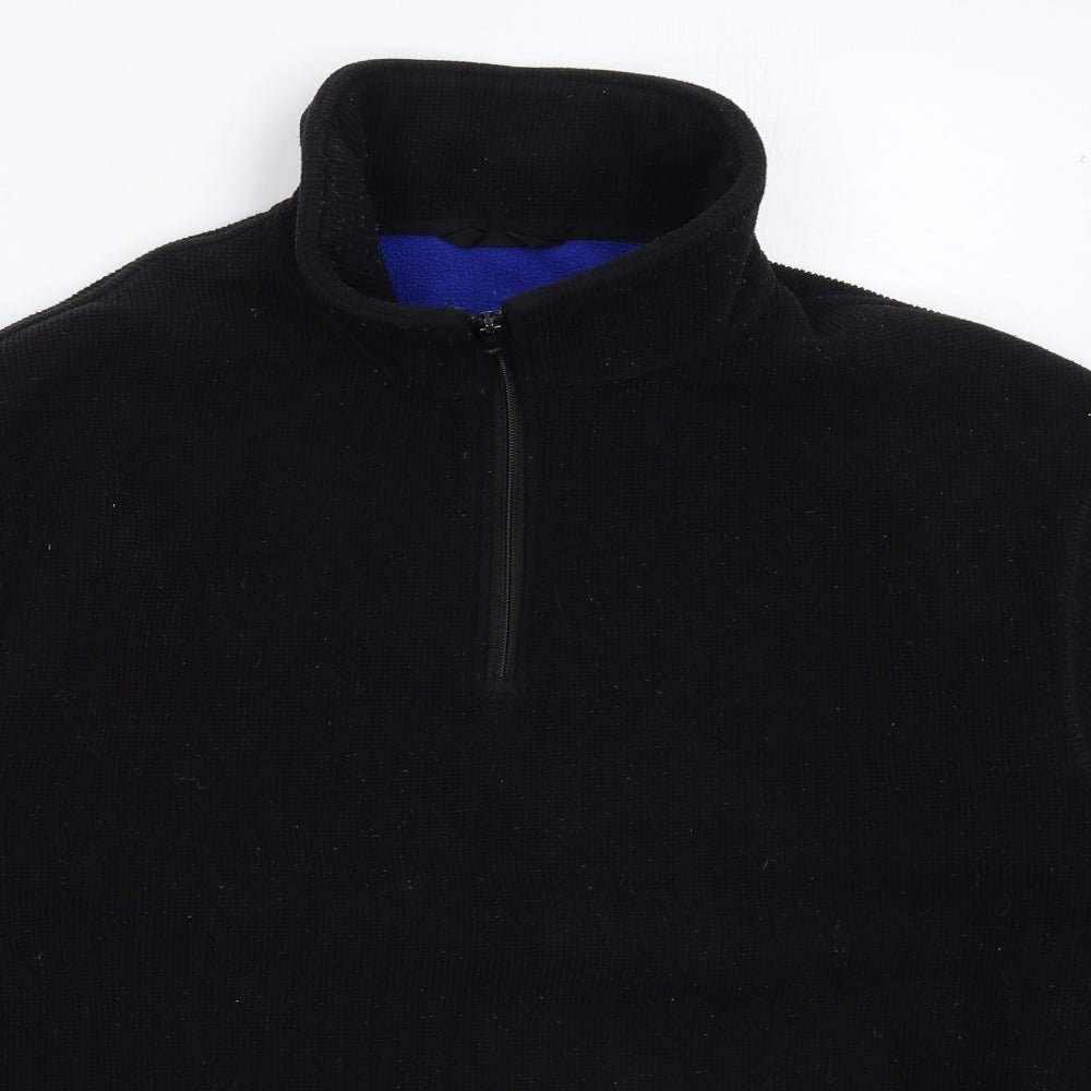 Marks and Spencer Mens Black  Fleece Jacket  Size M