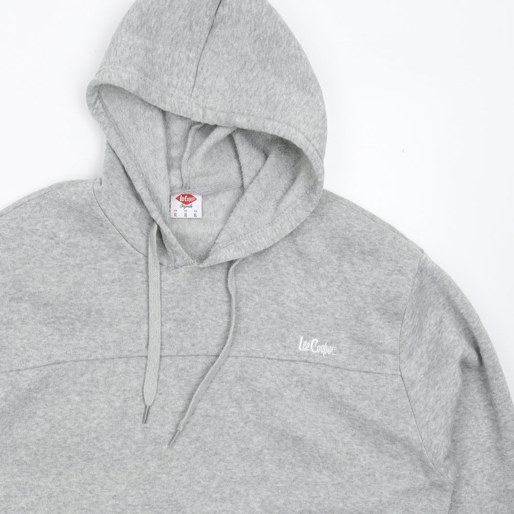 Lee Cooper Mens Grey   Pullover Hoodie Size XL