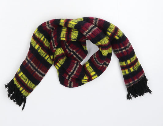 Preworn Boys Multicoloured Geometric Knit Scarf  One Size