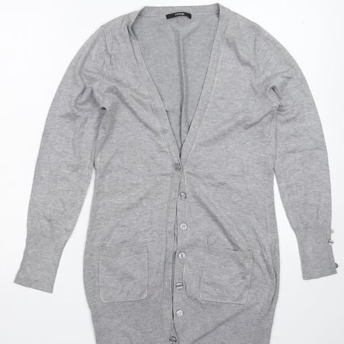 George Womens Grey  Knit Cardigan Jumper Size 12