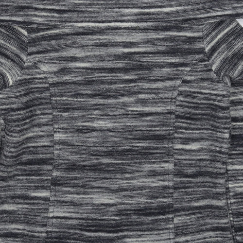 Principles Womens Grey Striped Knit Cardigan Jumper Size 12