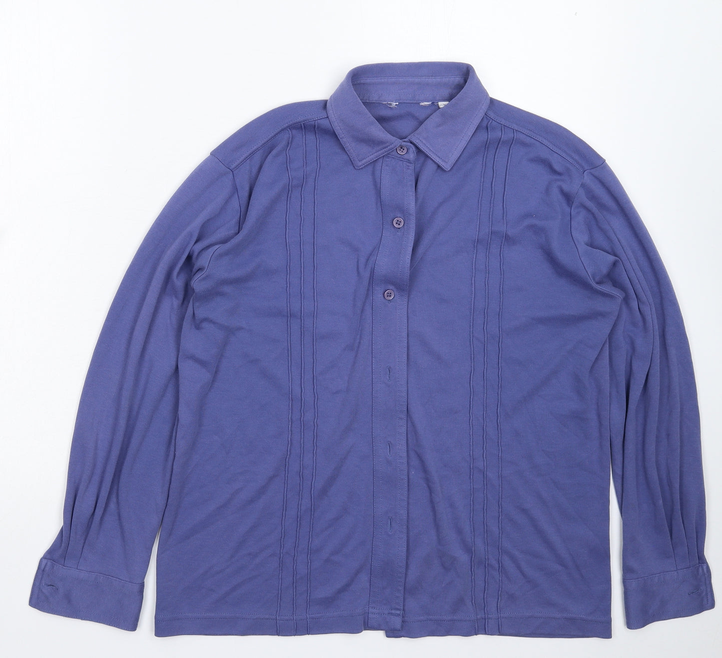 Preworn Womens Blue   Basic Button-Up Size 14