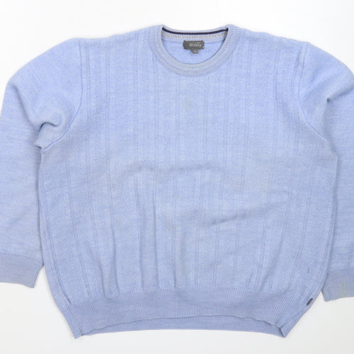 Wolsey Womens Blue  Knit Pullover Jumper Size L