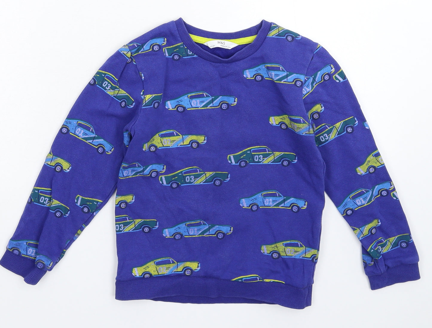 Marks and Spencer Boys Blue   Pullover Sweatshirt Size 5-6 Years