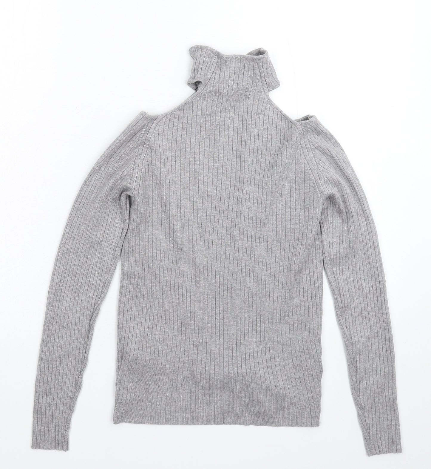 New Look Womens Grey  Knit Pullover Jumper Size 10