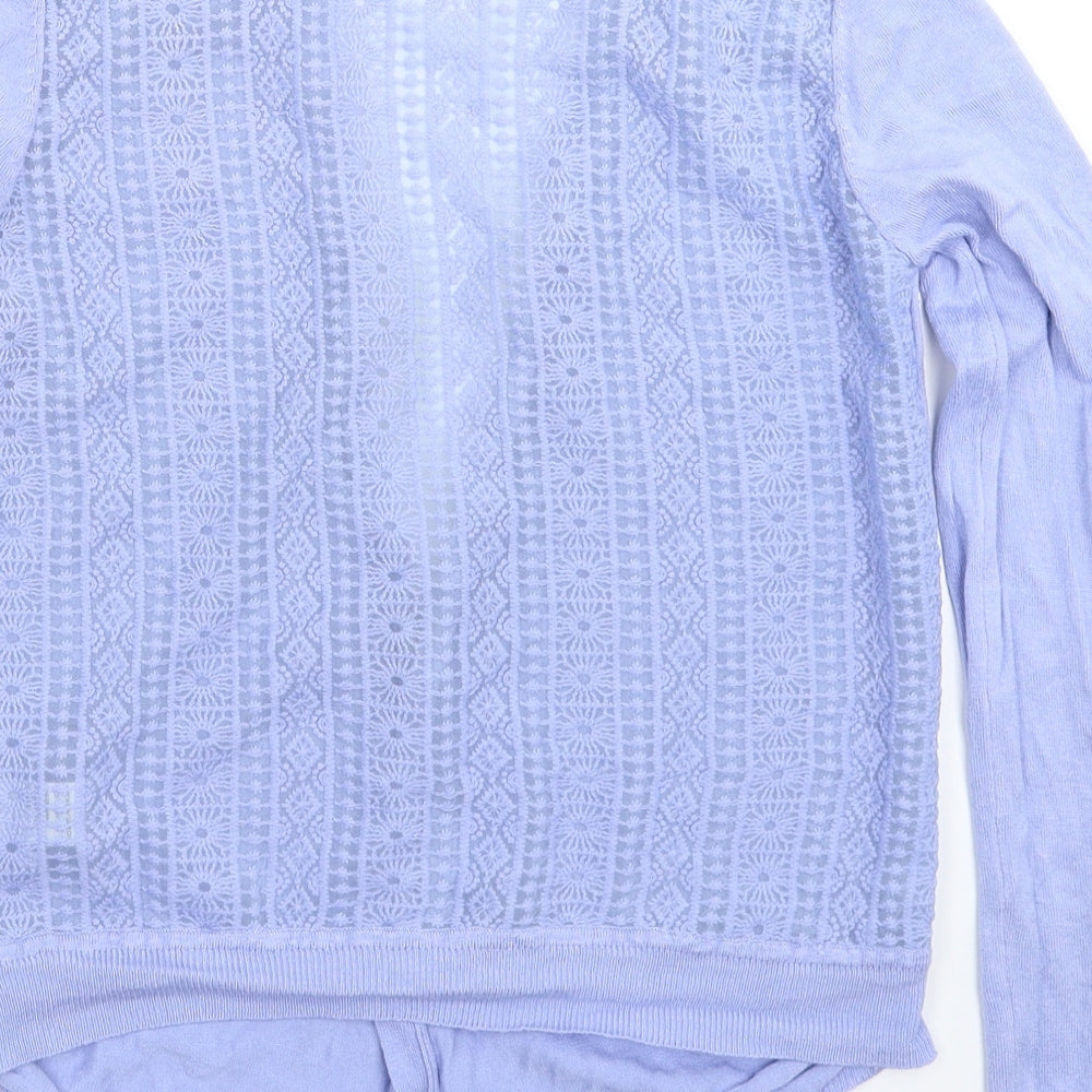 New Look Womens Blue  Knit Cardigan Jumper Size 12