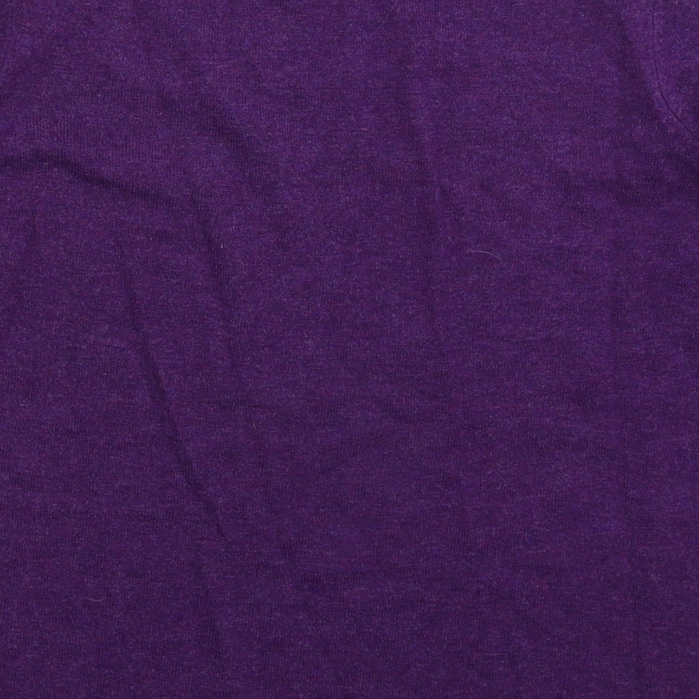 Jaeger Womens Purple  Knit Pullover Jumper Size L