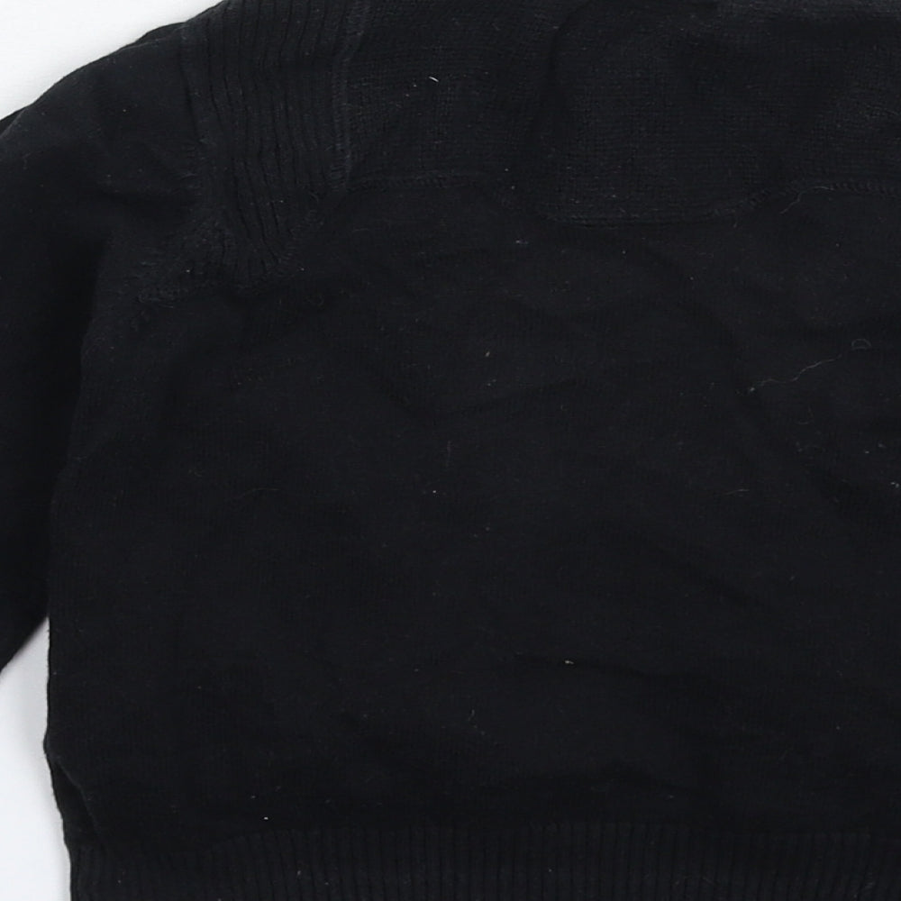 NEXT Boys Black  Knit Cardigan Jumper Size 4 Years