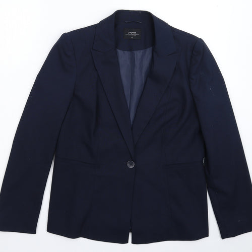 Papaya Womens Blue   Jacket Suit Jacket Size 12