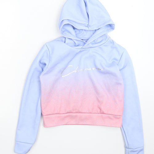 Closure Girls Blue   Pullover Hoodie Size M