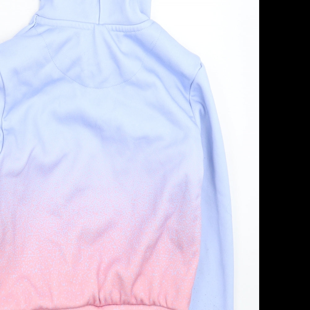 Closure Girls Blue   Pullover Hoodie Size M