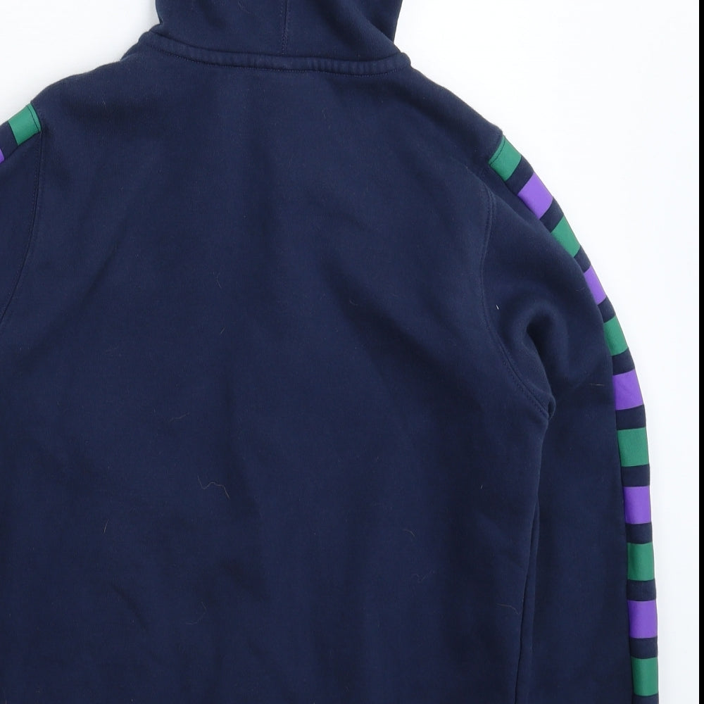 Macron Boys Blue   Full Zip Hoodie Size XL