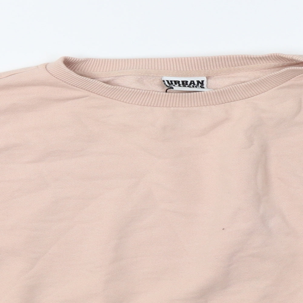 Urban Classics Womens Pink   Pullover Sweatshirt Size M