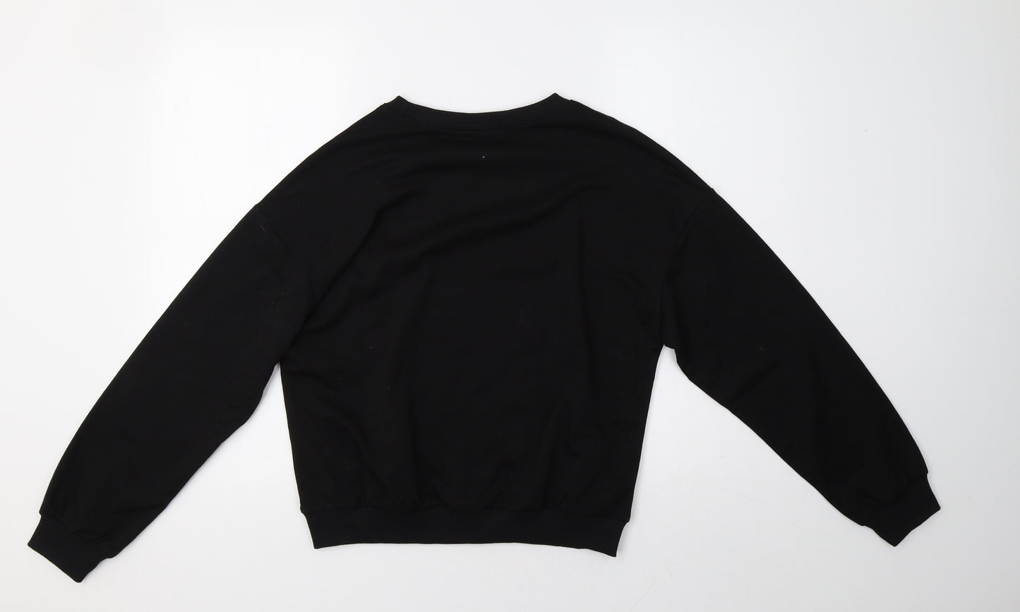 SheIn Womens Black   Pullover Sweatshirt Size S