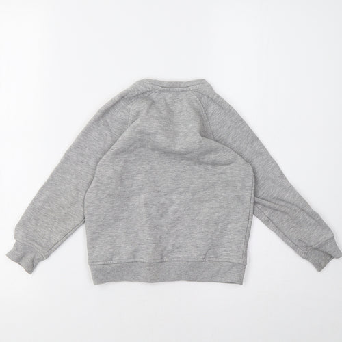 neon sheep Girls Grey   Pullover Sweatshirt Size 5-6 Years