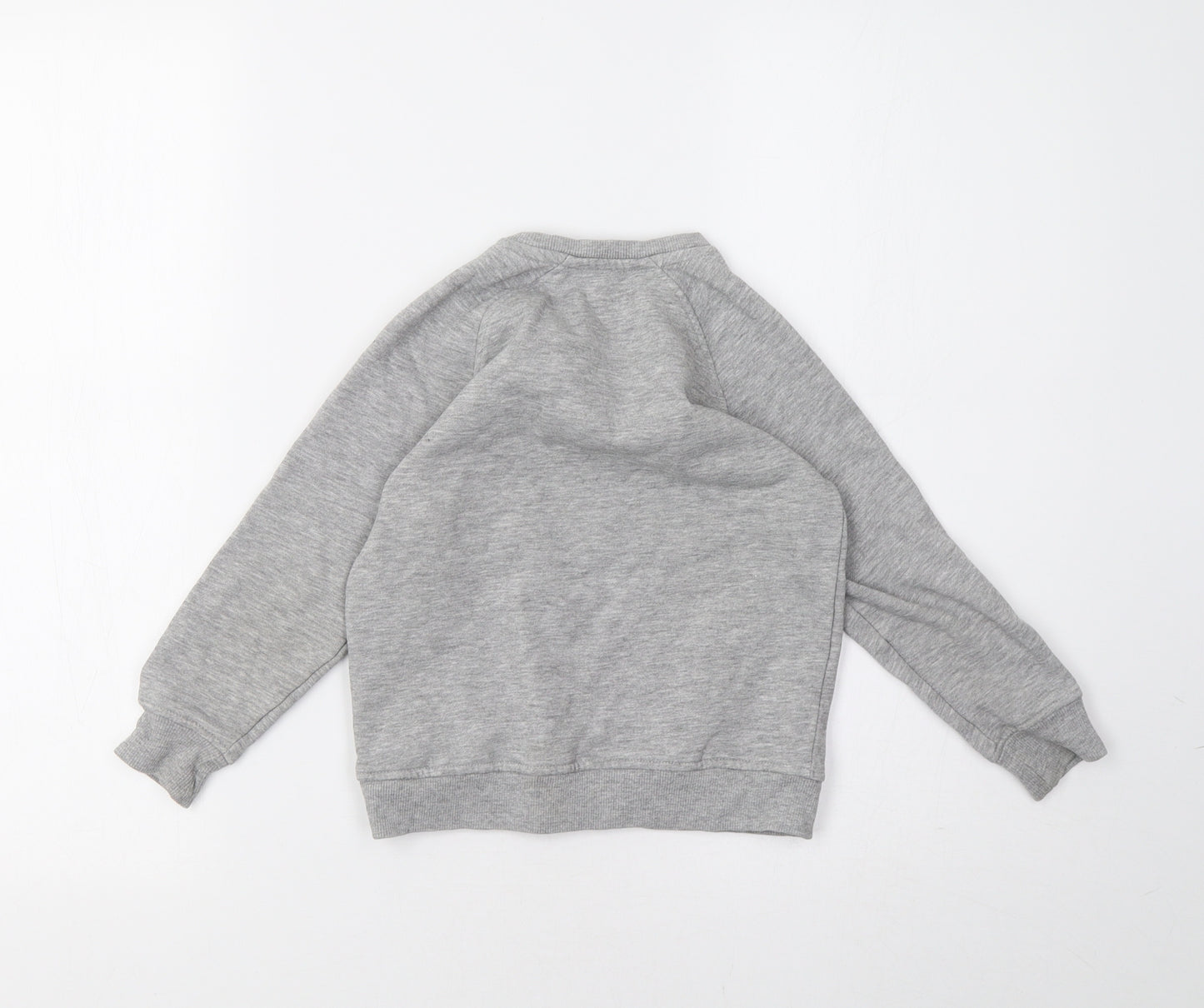 neon sheep Girls Grey   Pullover Sweatshirt Size 5-6 Years