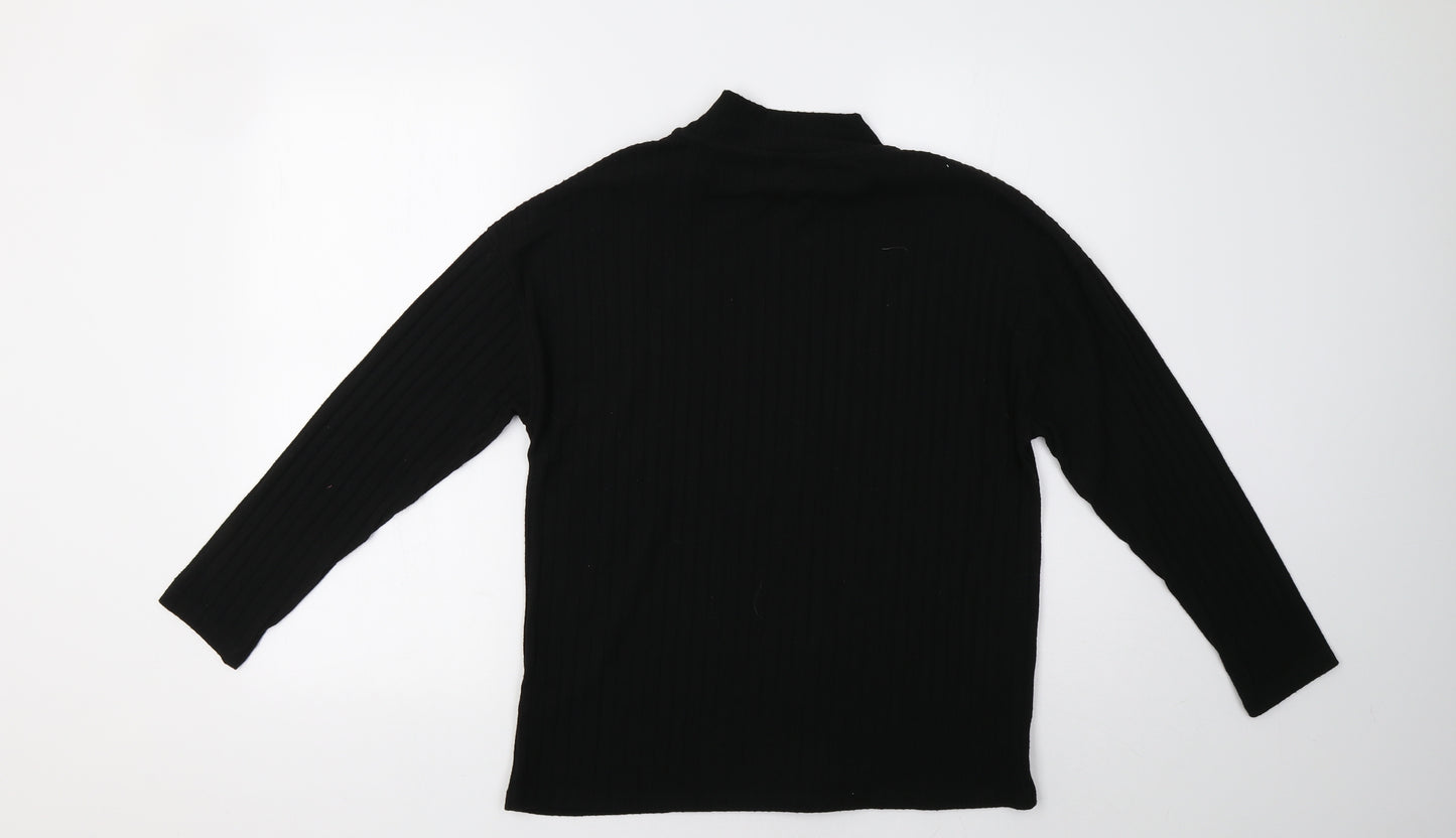 Sainsburys Womens Black   Pullover Sweatshirt Size 12