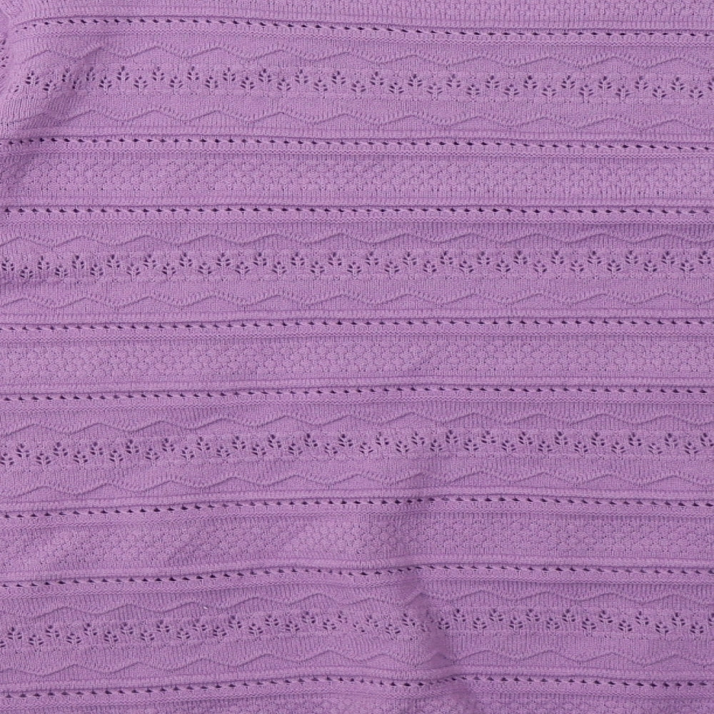 EWM Womens Purple   Pullover Sweatshirt Size L