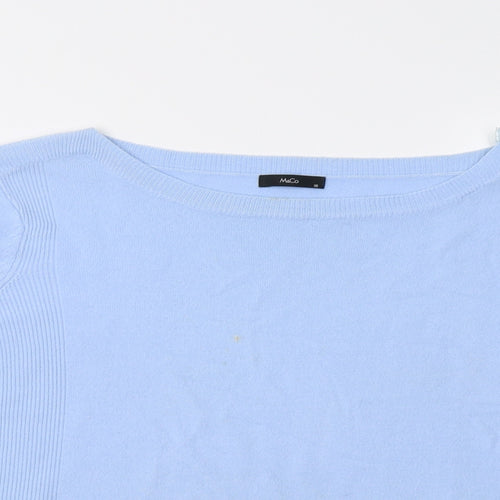 M&Co Womens Blue   Pullover Sweatshirt Size 16