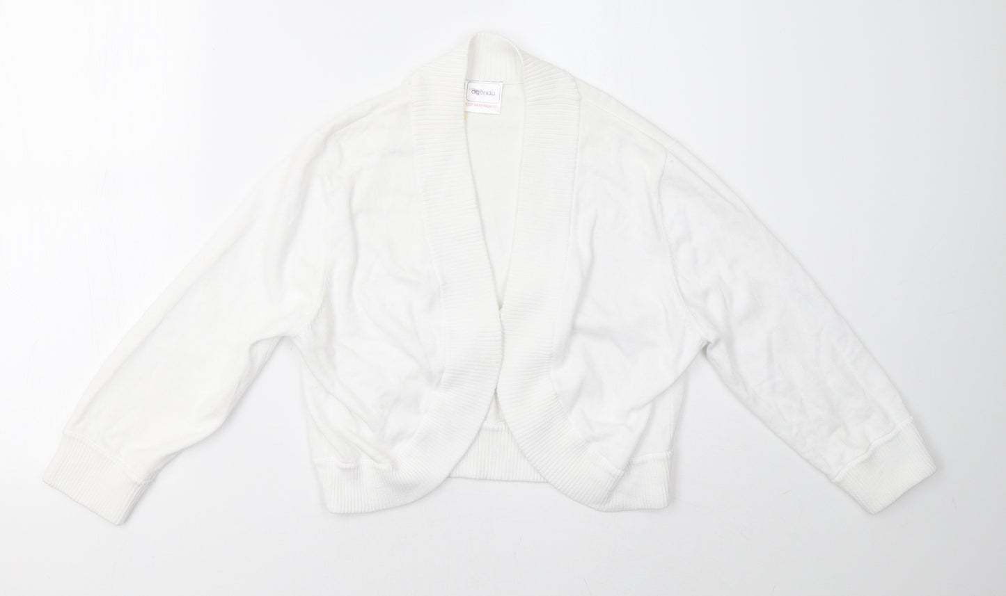 Agenda Womens White   Cardigan Jumper Size 16