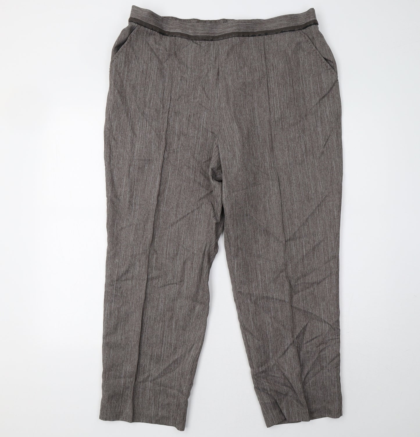 Marks and Spencer Womens Brown   Trousers  Size 18 L27 in