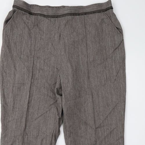 Marks and Spencer Womens Brown   Trousers  Size 18 L27 in