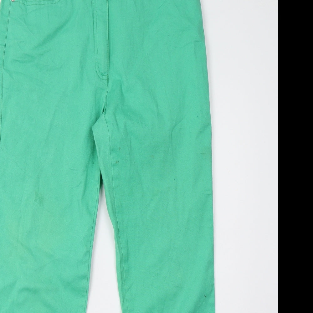 Steilmann Womens Green  Denim Straight Jeans Size 14 L31 in