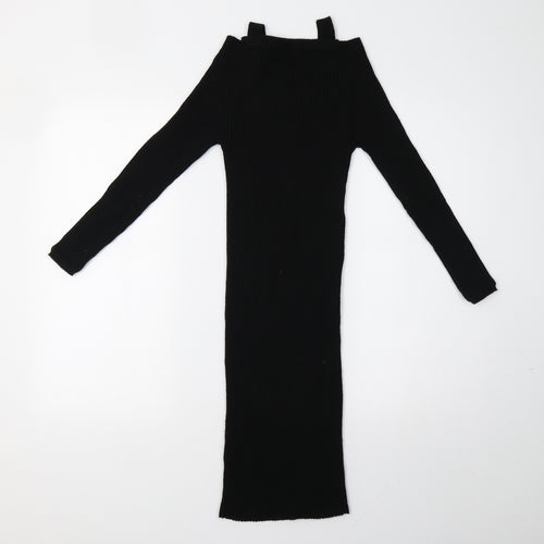 Body Flirt Womens Black  Knit Bodycon  Size S