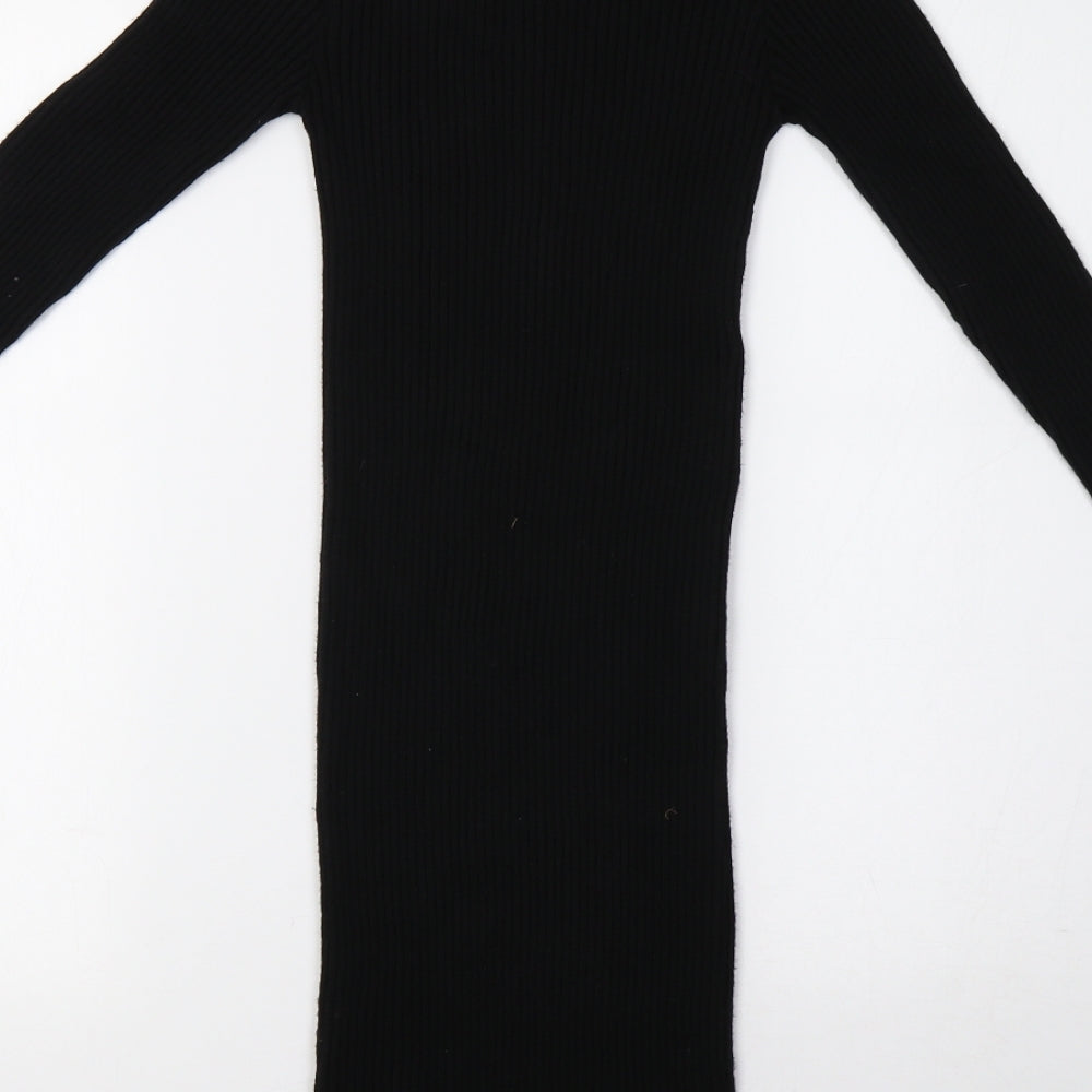 Body Flirt Womens Black  Knit Bodycon  Size S