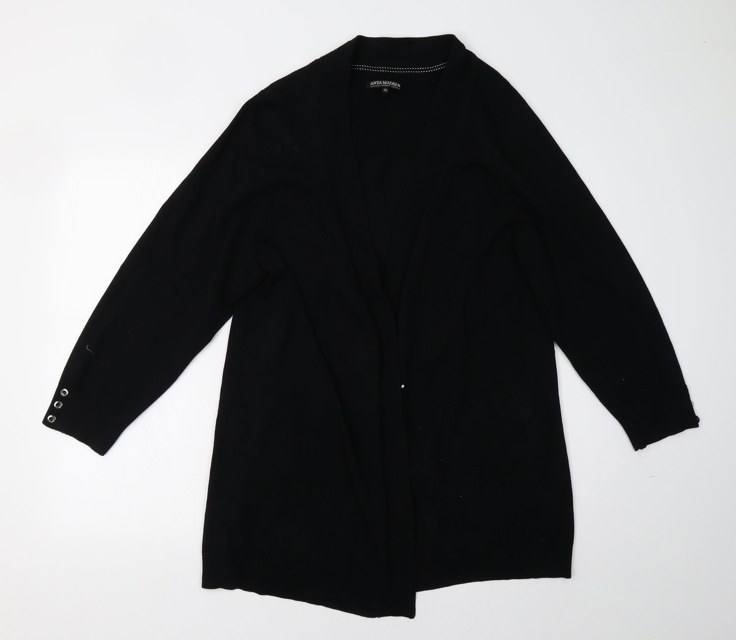 M&Co Womens Black   Cardigan Jumper Size 26