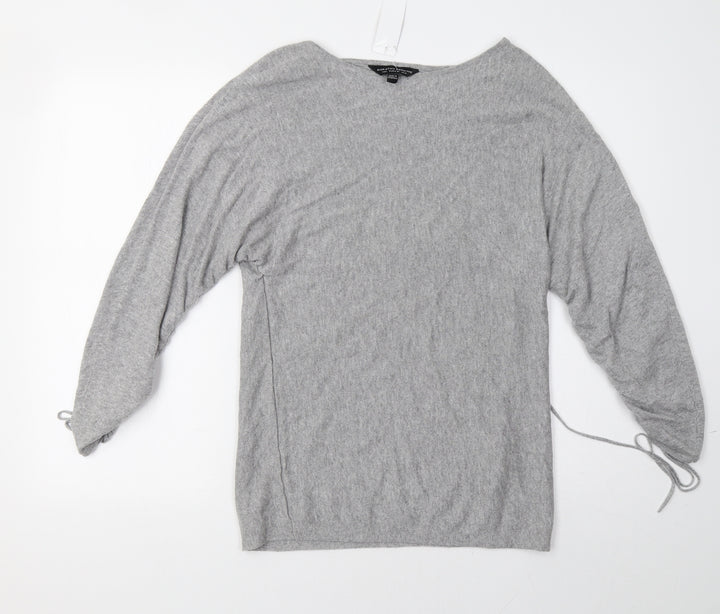 Dorothy Perkins Womens Grey   Pullover Sweatshirt Size 10