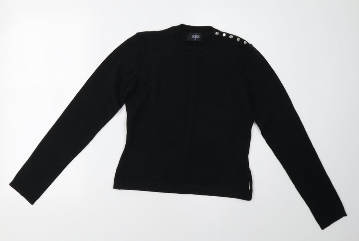 Debenhams Womens Black Pullover Sweatshirt Size M