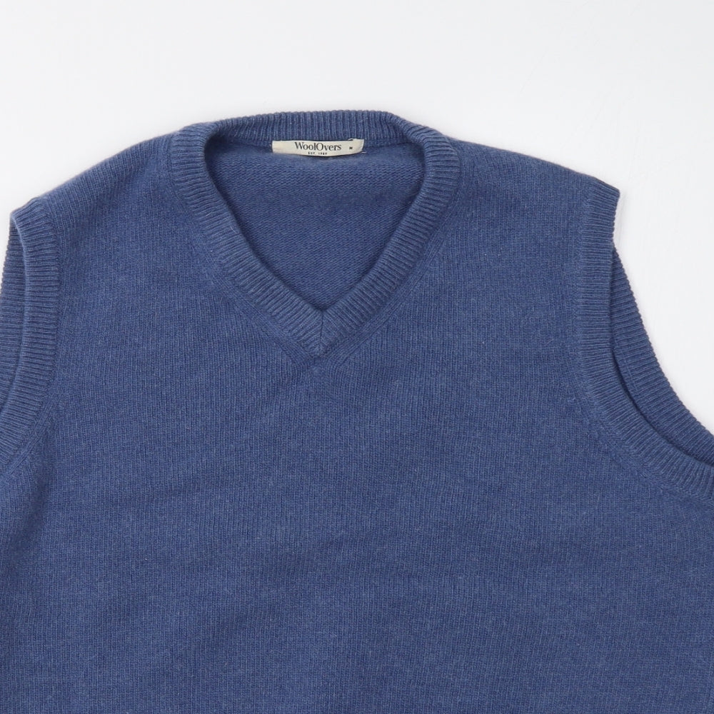 Woolovers Mens Blue  Knit Pullover Sweatshirt Size M