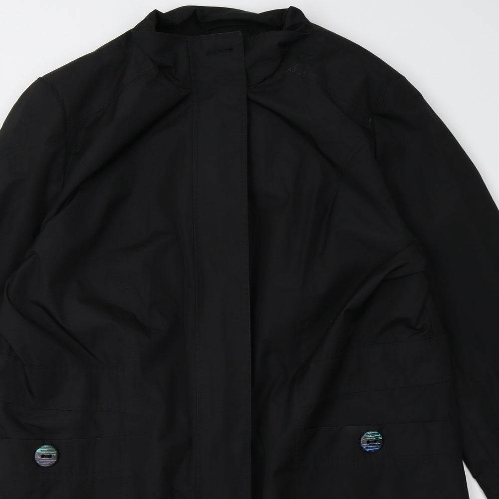 evan Womens Black   Jacket Coat Size 20