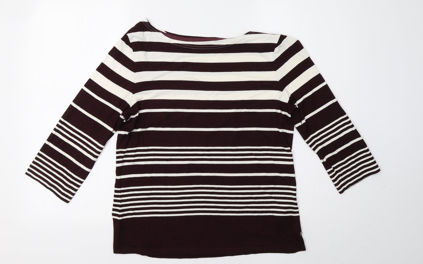 Debenhams Womens Purple Striped  Pullover Sweatshirt Size 14